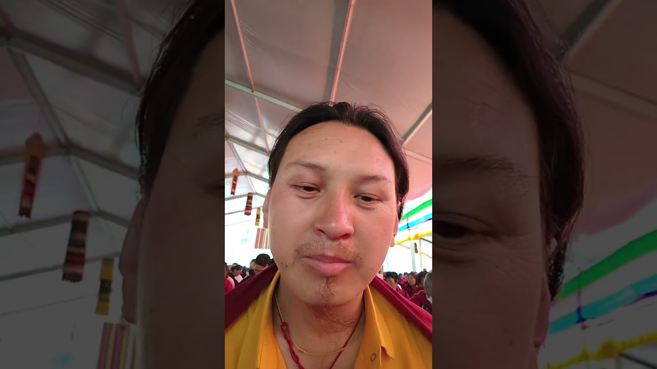 today is our first day receiving from kyabje Dudjom Jigdral Yeshe Dorje Rinpoche sungbum wang.