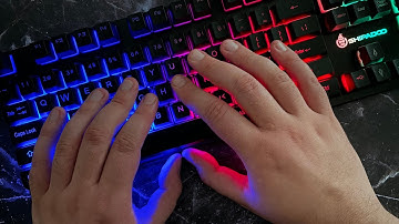 ASMR Keyboard Typing on Gaming RGB Backlit Keyboard for Studying, Relaxing and Sleep (No Talking)