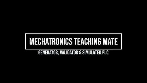 Progress video - Generator, validator and simulated PLC