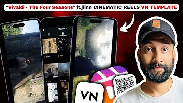 Edit like "ft.jiinn" in a Click | Cinematic VN Reels Template QR Code!