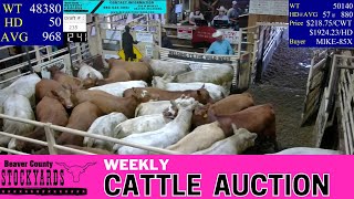 5/28/2024 - Beaver County Stockyards Weekly Cattle Auction screenshot 3
