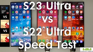 Galaxy S23 Ultra vs S22 Ultra Speed Test - Snapdragon 8G2 v 8G1 v Exynos 2200