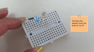 Arduino LAB: Glow an LED (Mini Breadboard)