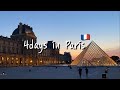 🇫🇷파리 [여행로그] VLOGㅣFirst time in Parisㅣ프랑스 온지 거의 한달만에 에펠탑 봤어요ㅣ사람없는 루브르,, 한적한 파리