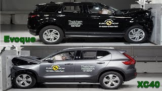 2020 Range Rover Evoque VS 2019 Volvo XC40 – Crash Tests