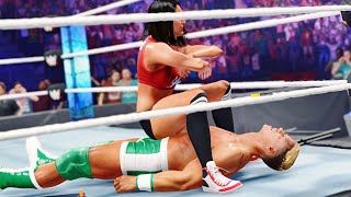 WWE 2k23, Nikki Bella vs John Cena Prototype, intergender wrestling mixed match