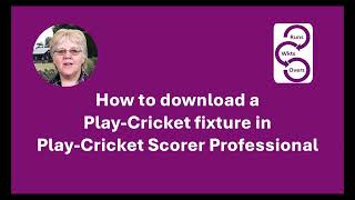 How to download a Play Cricket fixture in PCS Pro screenshot 1