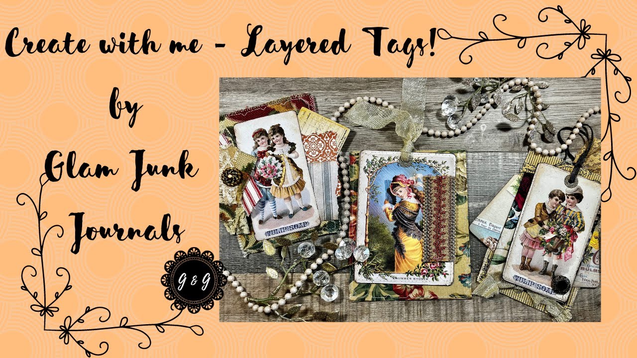 Create with me - Layered Tags for your Junk Journals! - YouTube