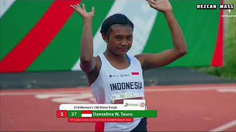 100m Women's Final | 17th SEA U18 & U20 Athletics Championship 2025