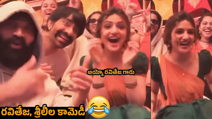 Ravi Teja Fun With Sreeleela at Mass Jathara Sets | Jani Master | Everyday Cinema