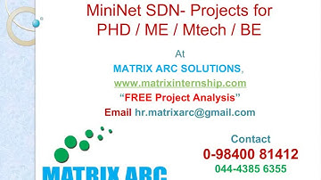 MiniNet SDN Software Defined Networks Projects for MTech, ME, PHD,BE