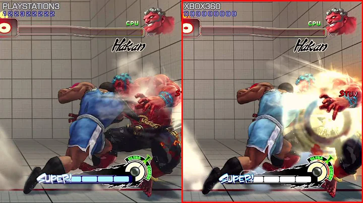 Super Street Fighter 4 Response XBOX360 vs PS3
