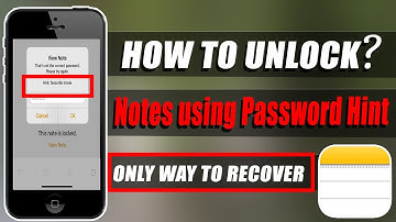 How to Unlock Notes on iPhone using Password Hint (2023)