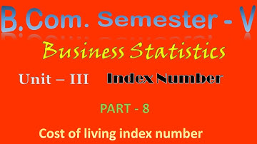 8. B.Com. - 5 || Statistics || Unit - 3 || CLI - 5 Missing value ||