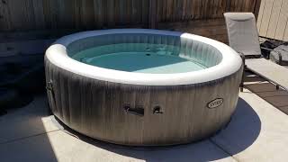 Hot Tub Intex PureSpa Inflatable 6 Person.