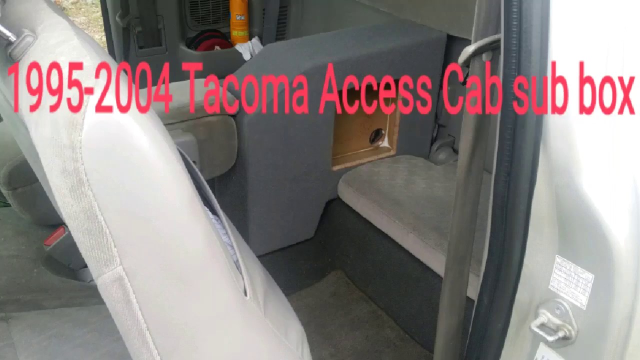 1995 2004 Tacoma Access Cab Subwoofer Box Rear Console