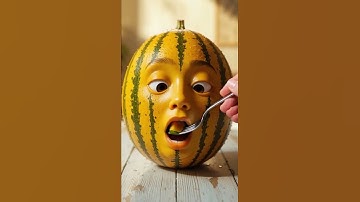 asmr 3d animation fruit vegetable face