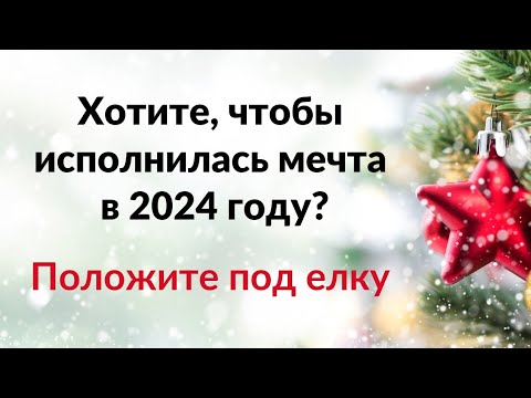 Хотите, чтобы исполнилась мечта в 2024 году? Положите это под ёлку.