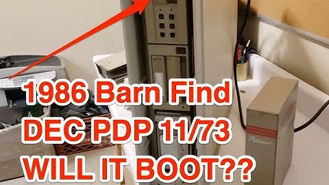 Barn Find PDP 11/73 - Will it boot?? - Part 1