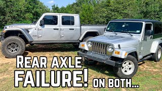 My Jeep Gladiator Rear Axle Exploded and Cassie Got Another LJ!?