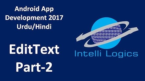 14. EditText in Android part-2 Urdu/Hindi