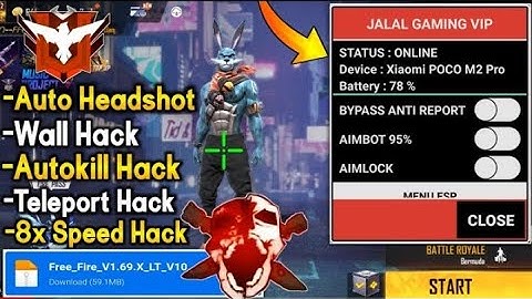 ffh4x Auto Headshot Hack‼️ New Injector FF    Free Fire Esp Name Mod Menu Injector Hack