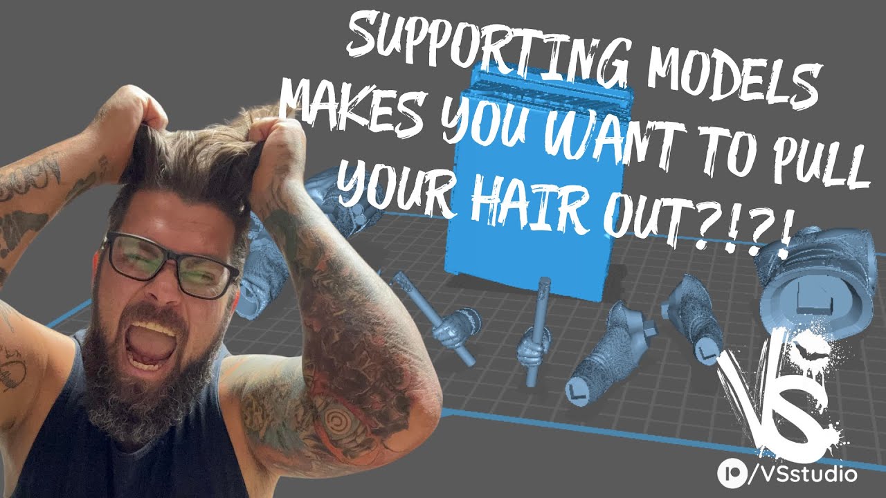 How To Support 3d Models For Resin Printing - YouTube