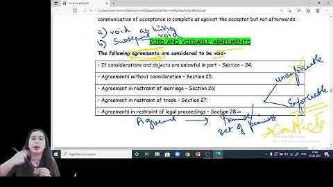 CMA Inter || Law and Ethics || Indian Contract Act || Lecture 3