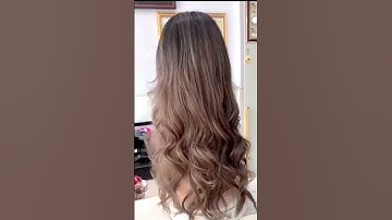 Tóc giả nữ đội nguyên đầu dài xoăn 3S60 màu thời trang làm bằng tóc thật #tócgiả #tócgiảnguyênđầu