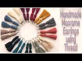How To Make Macrame Earrings using Thread At Home| DIY Thread Earrings | Creation&you