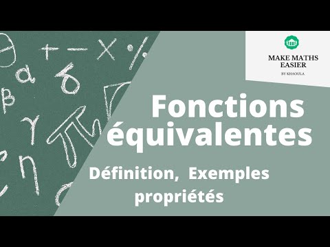 Vidéo: Qu'est-ce que l'équivalence fonctionnelle ?