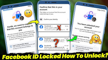 Facebook Account Locked How To Unlock 2025? | How to unlock Facebook account? | Facebook ID Unlock