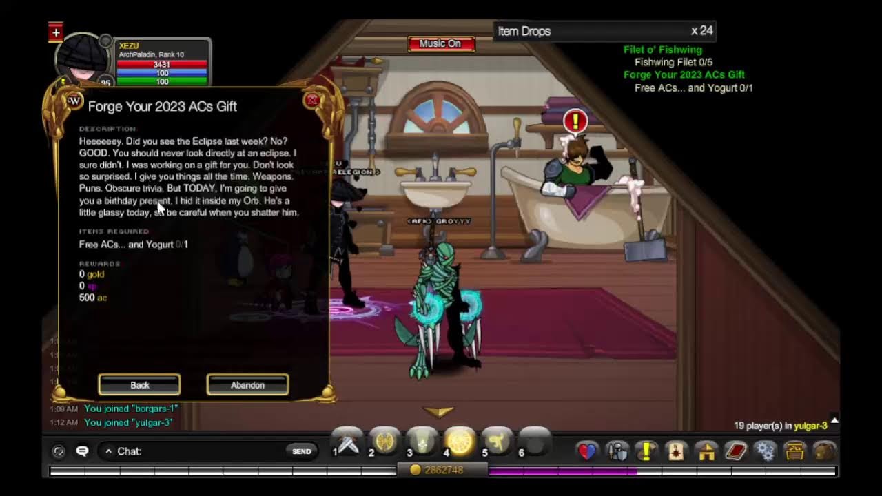 Aqw Sweet 2023 AC Gift YouTube