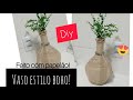 Como fazer vaso de papelão incrível! - faça você mesmo- diy- faça e venda - estilo boho 🥰 #brasil