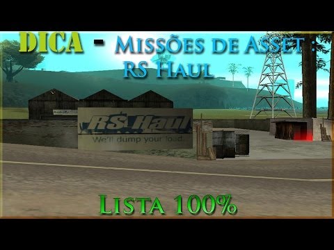 GTA San Andreas D&C ''Dica. Missões de Asset (RS Haul)'' [Lista 100%]