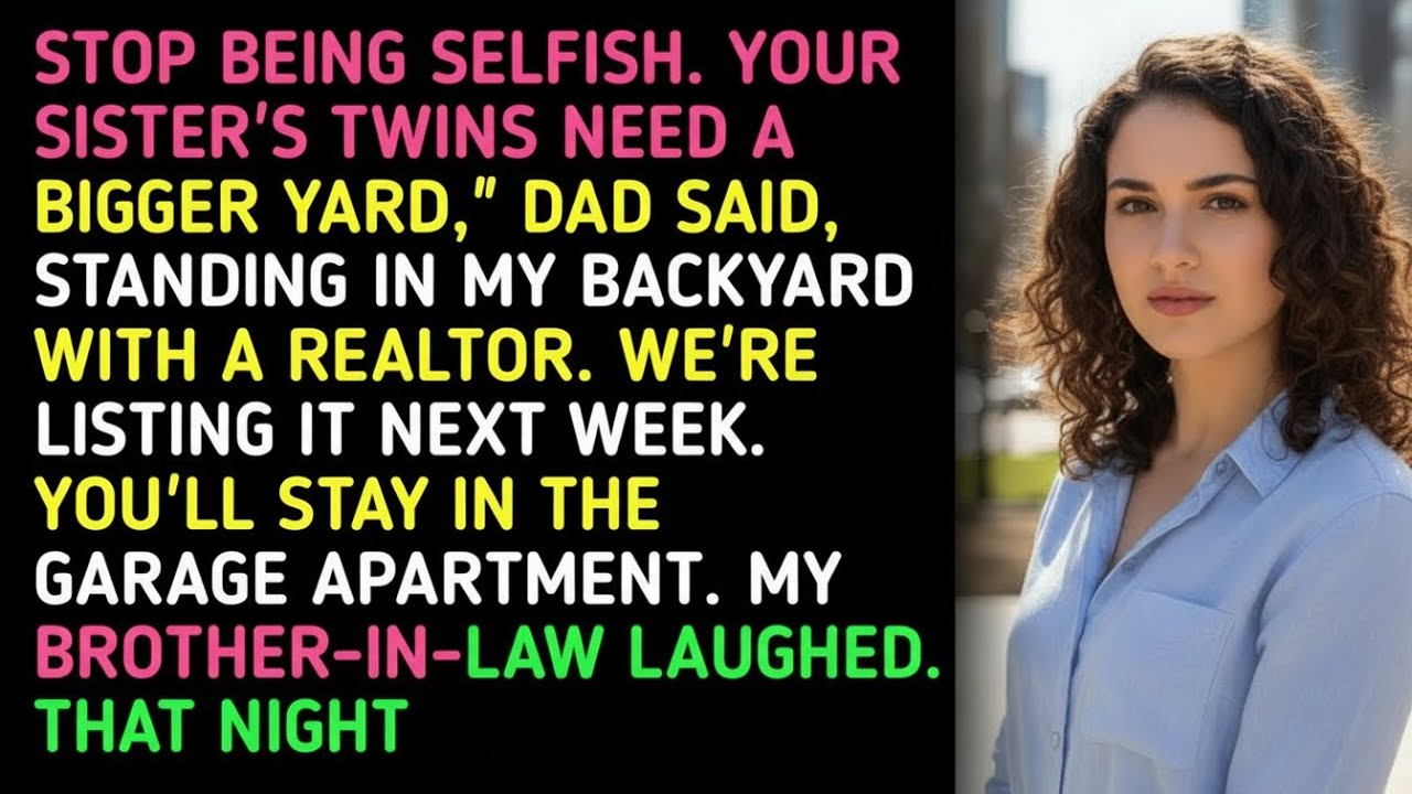 My Dad Told Me to Give Up My House for My Sister’s Twins — He Didn’t Expect My Silence