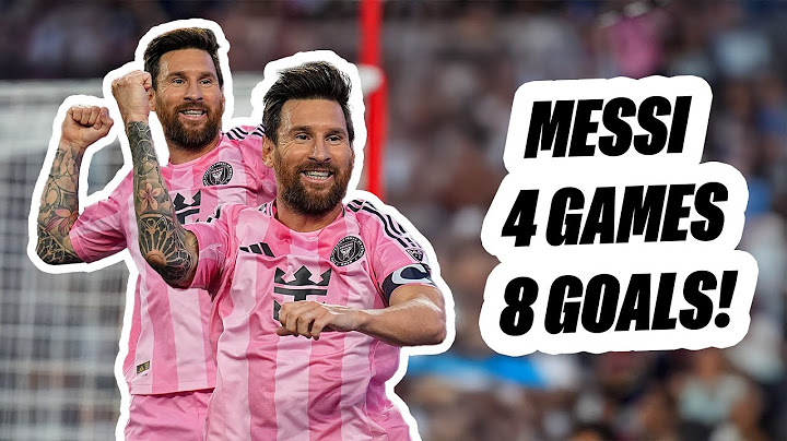 Messi FOUR STRAIGHT GAMES Scoring 2 Goals!