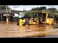 Enchente na minha cidade! 😨 Aparecida do rio negro. Motoniveladora/patrola Caterpillar 120K/ grader.