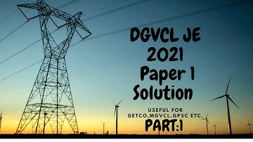 DGVCL JE 2021 Paper 1 Solution (Part:-1)