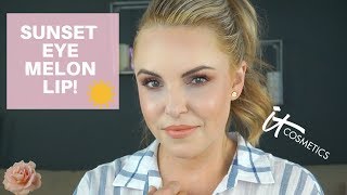 Summer Makeup Tips || Sunset Eye & Melon Lips 🍉 w/ It Cosmetics screenshot 4