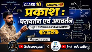 प्रकाश का परावर्तन एवं अपवर्तन By- Harendra puri #science #science10th #ncert #physics