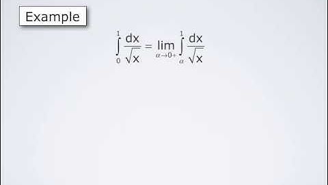 Introduction to Improper Integrals