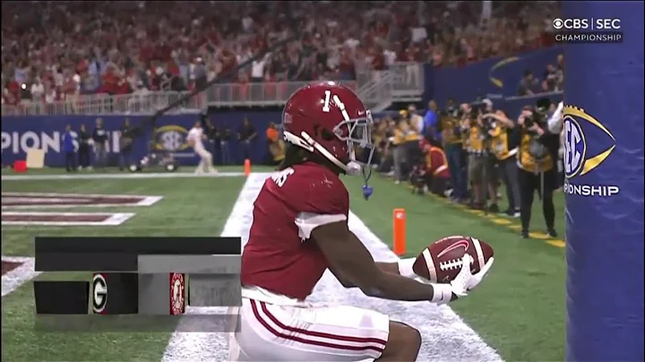 Jameson Williams vs Georgia 2021 SEC Championship ...