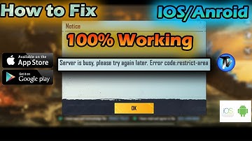 PUBG Mobile - 100% Working | How to fix Error Code: Restrict-area | No High ping issue | PUBG GLOBAL