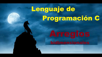 Lenguaje de Programación C: Arreglos bidimensionales