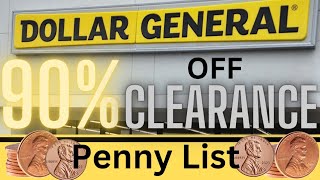 Dollar General Penny List and Lots of 90% off Visuals