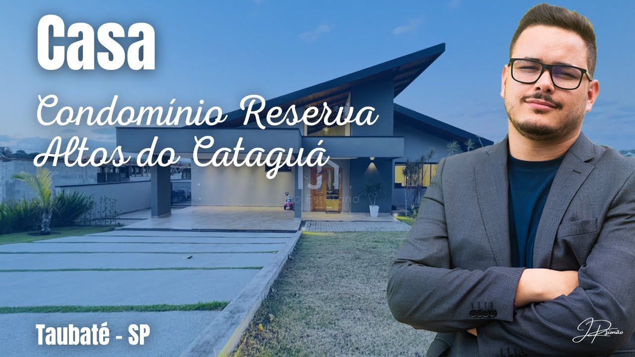 Casa, 4 Suítes & Piscina - Condomínio Reserva Altos do Cataguá - Taubaté/SP #11437