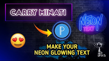 How To Make Neon Text Effect On Android ||PixelLab Glowing Text Effect Kese Edit Kare|Hindi Tutorial