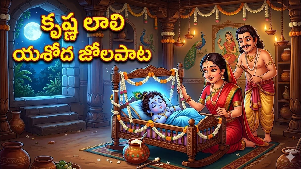 కృష్ణలాలి నందుని కృష్ణలాలి...చిన్నారి కృష్ణ లాలి పాట...జోల పాట...