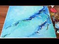 Easy abstract painting for beginners | Modeling paste | Oil painting | Texture canvas